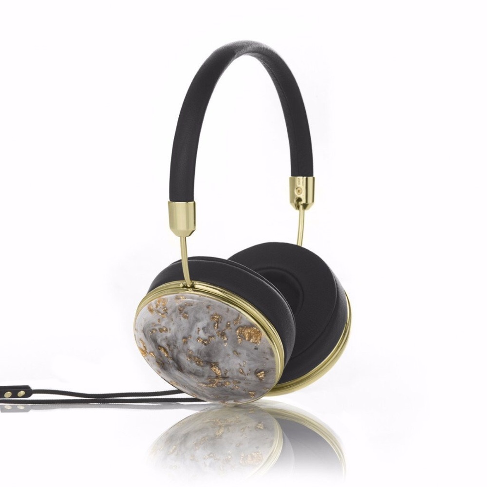 FRENDS Taylor Smoke Gold Headphones Black Leather
